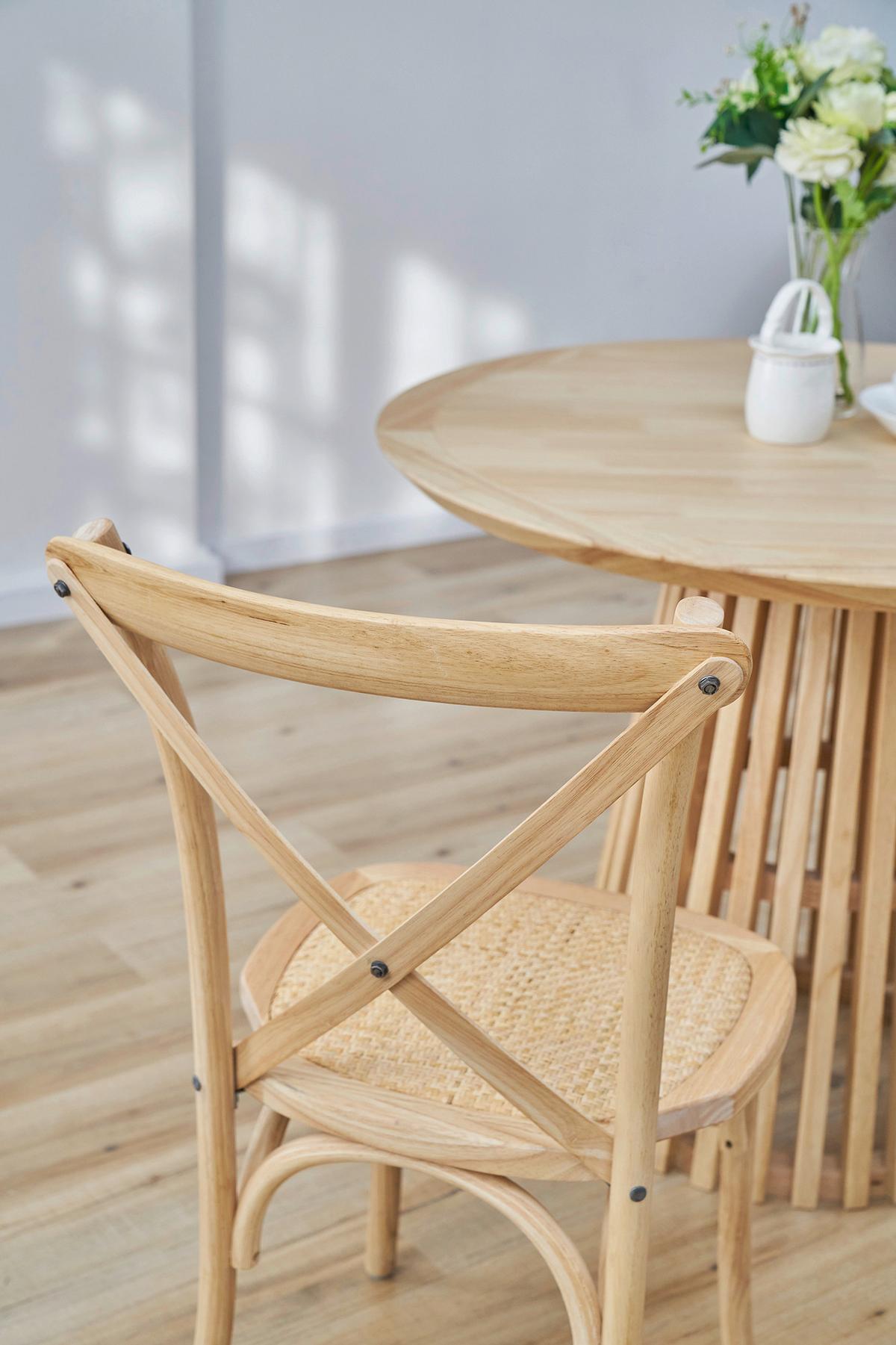 ARMLEHNSTUHL-SET Naturfarben 2-teilig - Naturfarben, MODERN, Holz (48/89/52cm) - MID.YOU