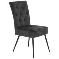Négylábú Szék Jule I S - antracit, Konventionell, textil/fém (47/95/65cm)