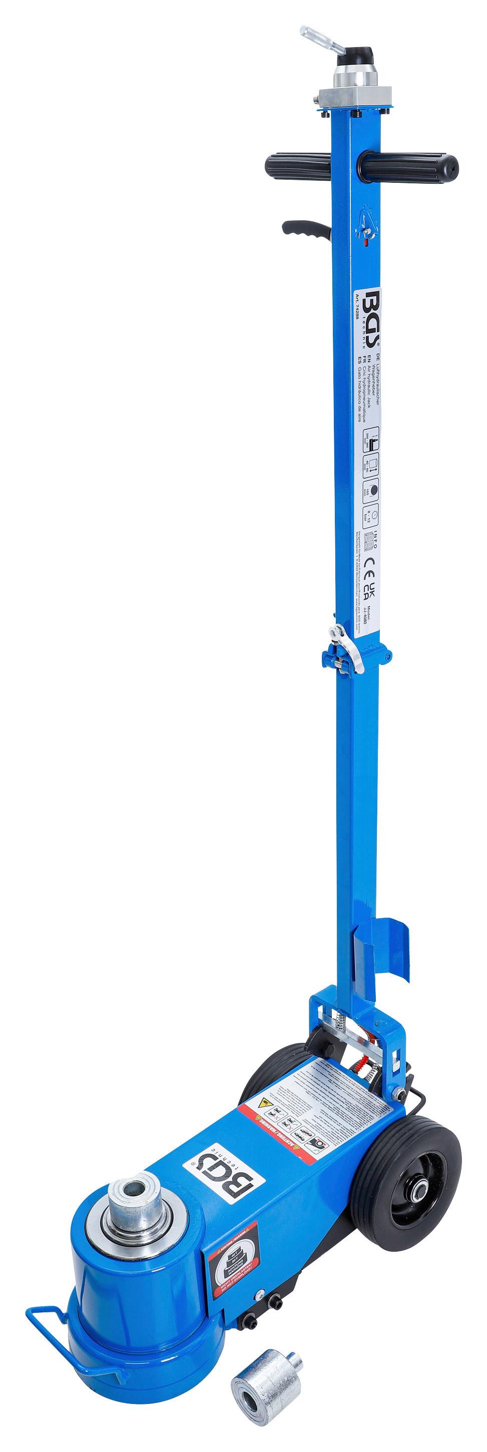 Wagenheber Lufthydraulisch Blau/Schwarz B: 30,5 cm - Blau/Schwarz, Basics (76/30.5/39.5cm)
