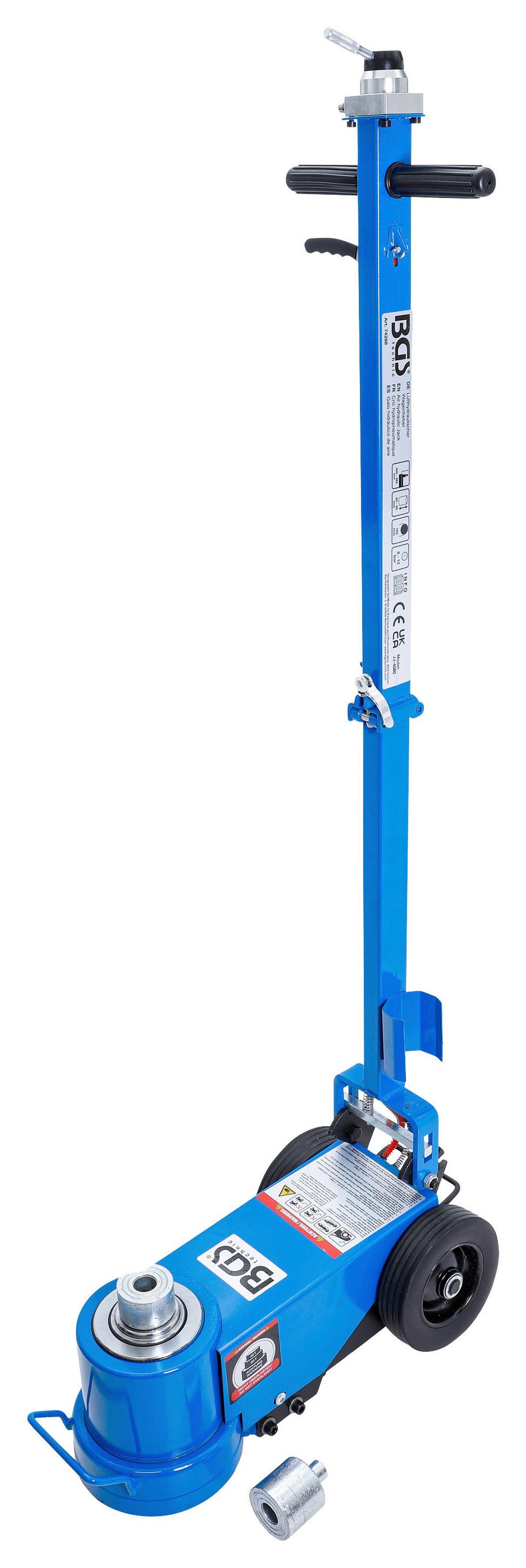 Wagenheber Lufthydraulisch Blau/Schwarz B: 30,5 cm - Blau/Schwarz, Basics (76/30.5/39.5cm)