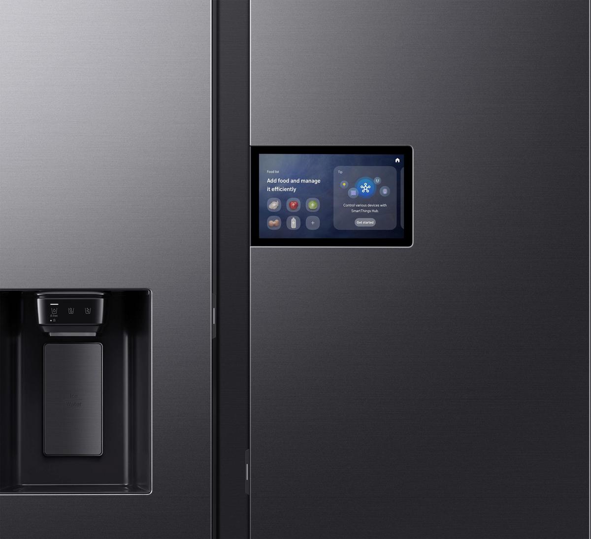 Side-by-side Rs90f64edfef Eekl: D, Nutzinhalt Ca. 401 L - Schwarz, Basics, Glas/Kunststoff (91,2/178,4/72,6cm) - Samsung