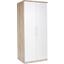 Kleiderschrank Wien 91cm - Eichefarben/Weiß, KONVENTIONELL, Holzwerkstoff (91/212/56cm) Kleiderschrank Wien 91cm - Eichefarben/Weiß, KONVENTIONELL, Holzwerkstoff (91/212/56cm)