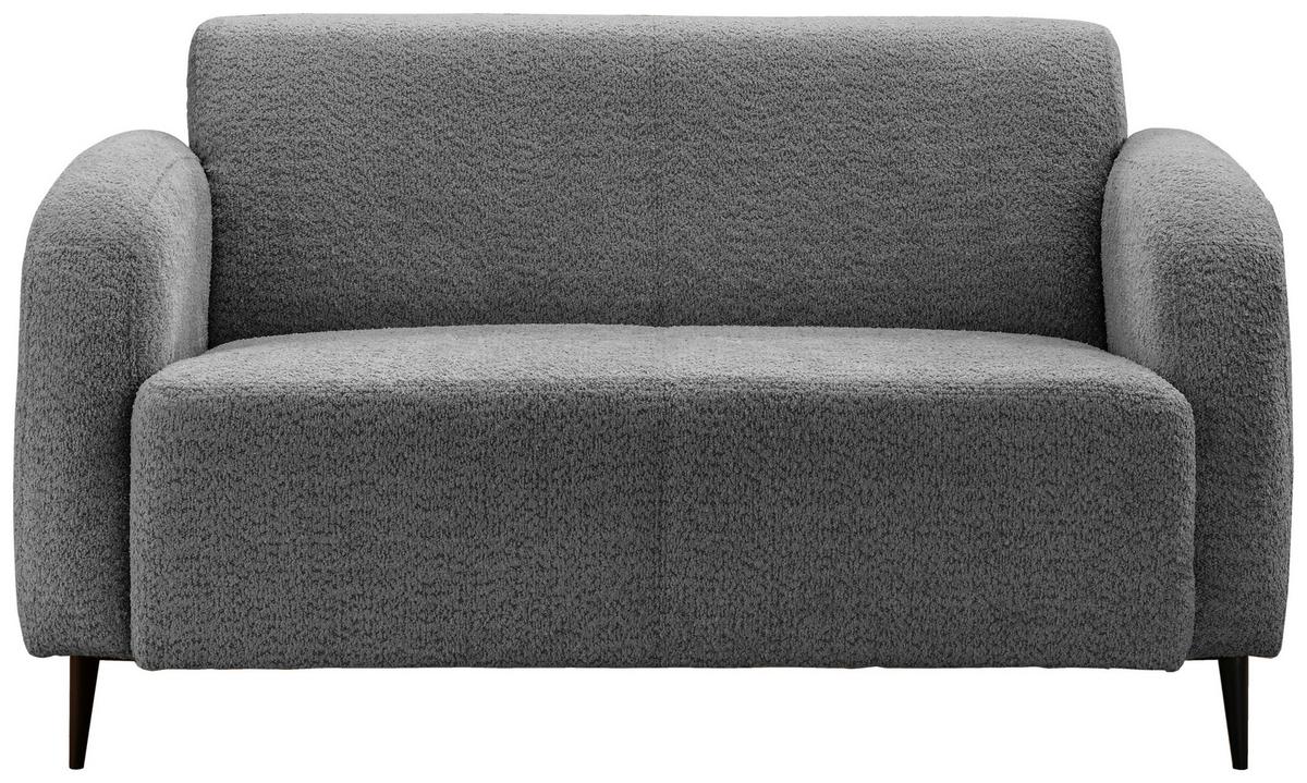 2-Sitzer-Sofa Marone Anthrazit B: 140cm - Anthrazit/Schwarz, MODERN, Textil (140/76/90cm) - Livetastic