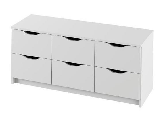 Komoda Adriana 1 Biela - biela, Moderný, kompozitné drevo (116/50/40cm) Komoda Adriana 1 Biela - biela, Moderný, kompozitné drevo (116/50/40cm)