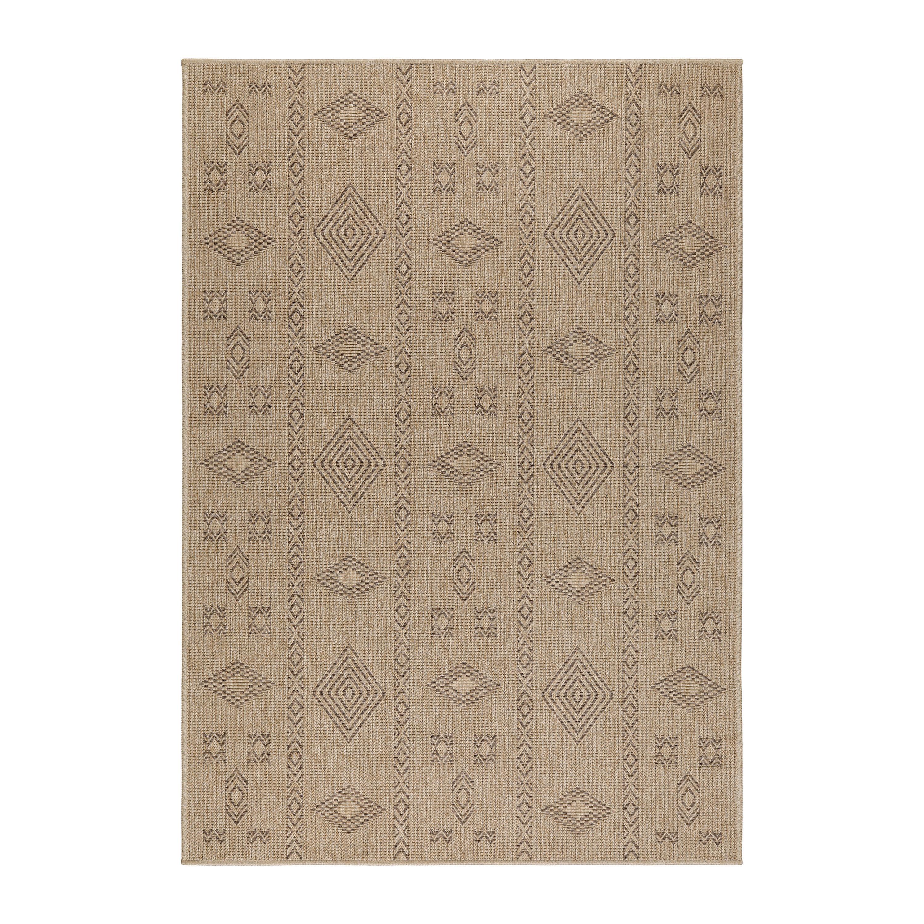 Outdoorteppich Dhaka - Beige, Basics, Textil (160/230cm) - Novel