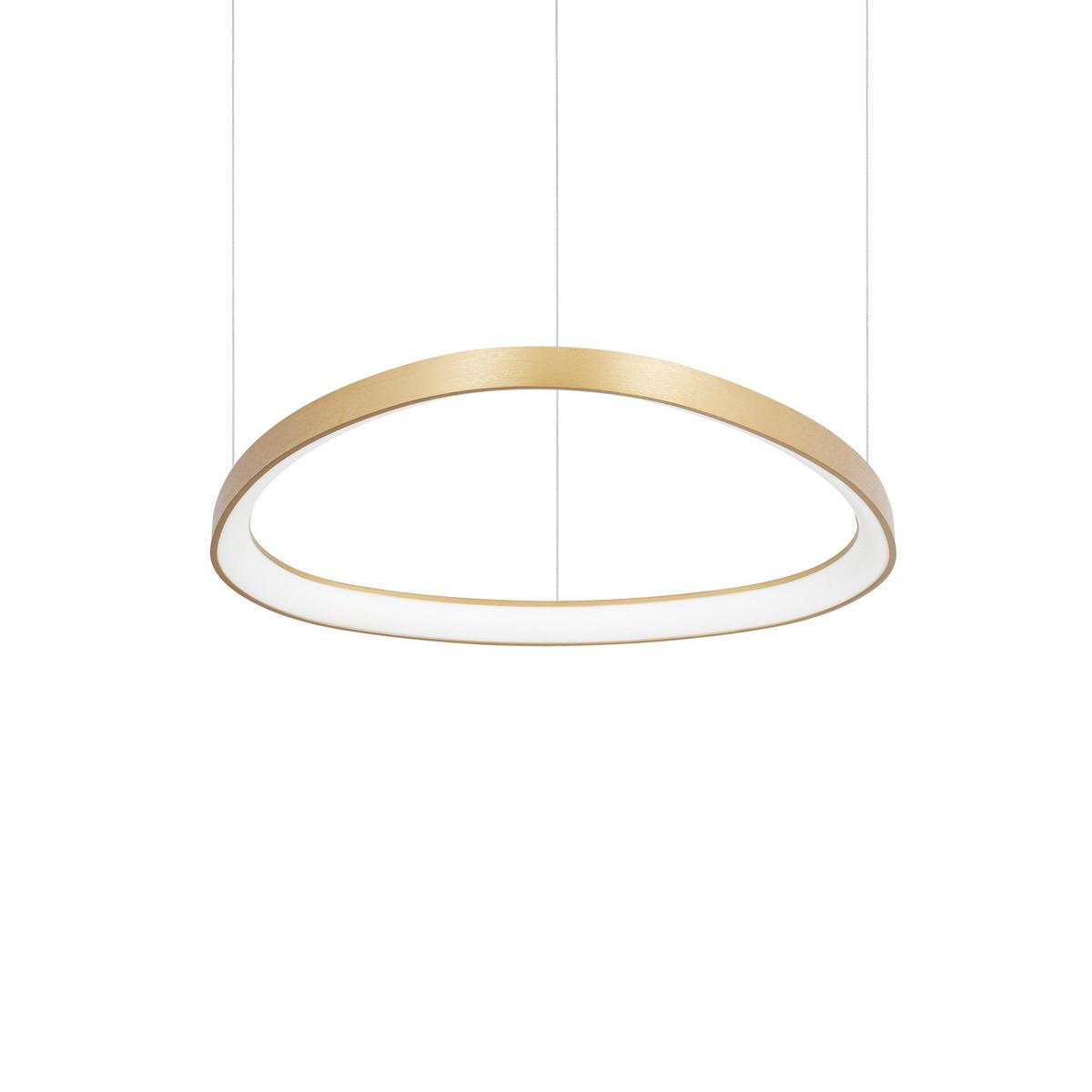 LED-Hängeleuchte Ottone Messingfarben D: 61 cm - Messingfarben, Design, Kunststoff/Metall (61/28,5/151,5cm) - Ideal Lux