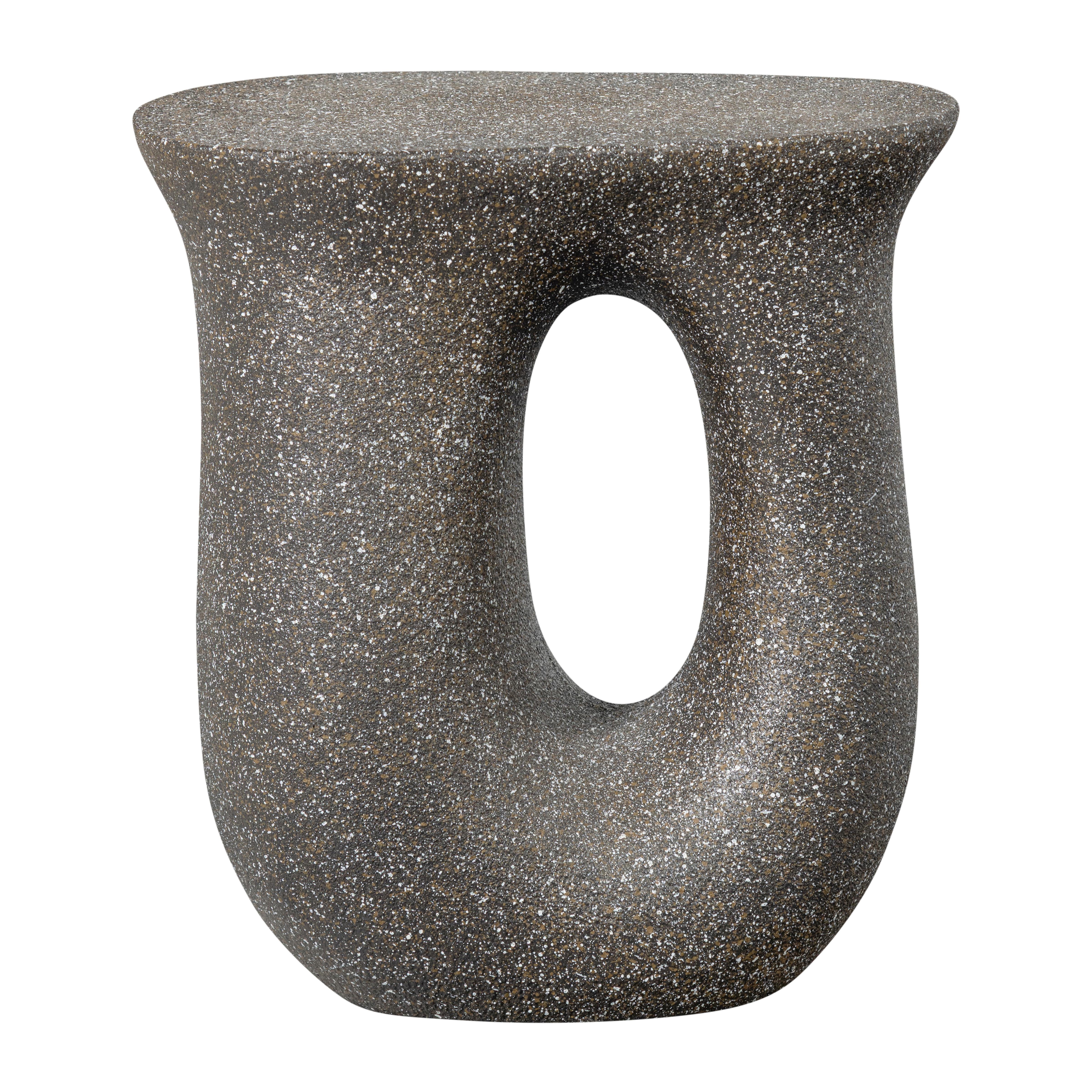 Beistelltisch Moson Schwarz B: 42 cm - Schwarz, Design, Keramik/Metall (42/33/45cm) - Livetastic