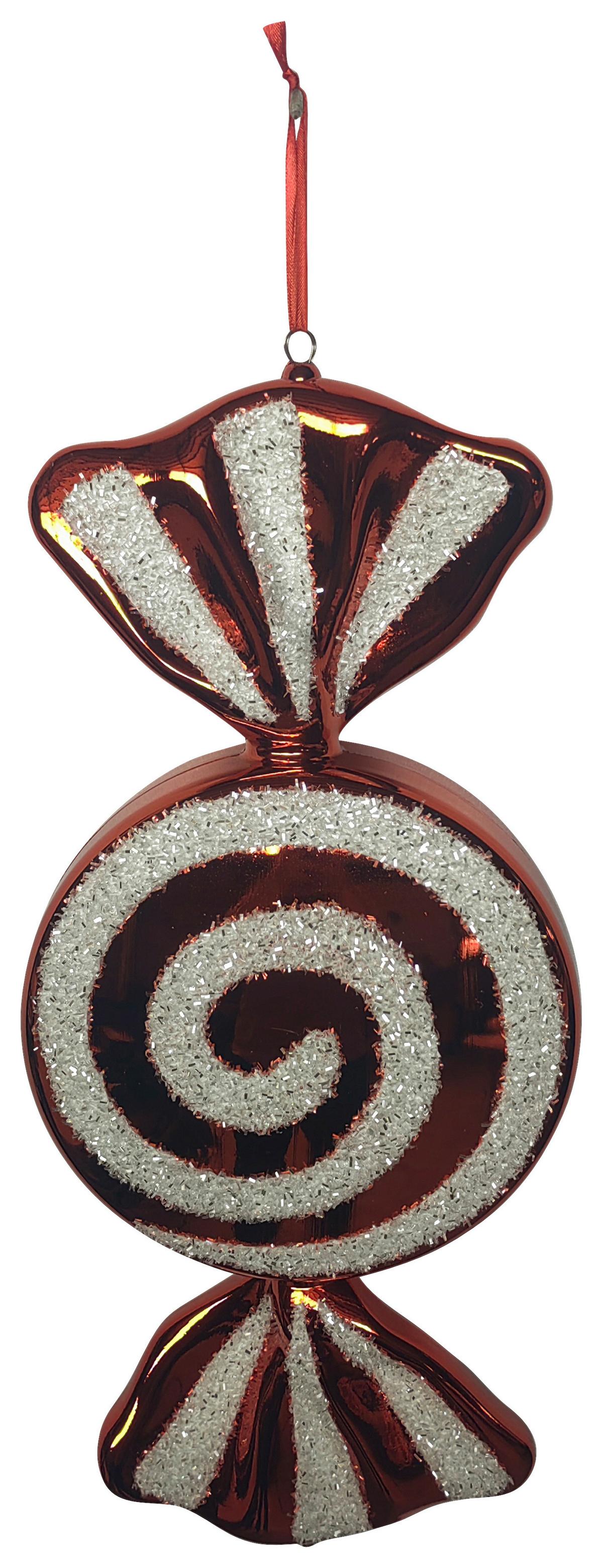 Závěsná dekorace výška: 53cm - bílá/červená, kov/plast (22,9/53,3/10,1cm) - Mömax