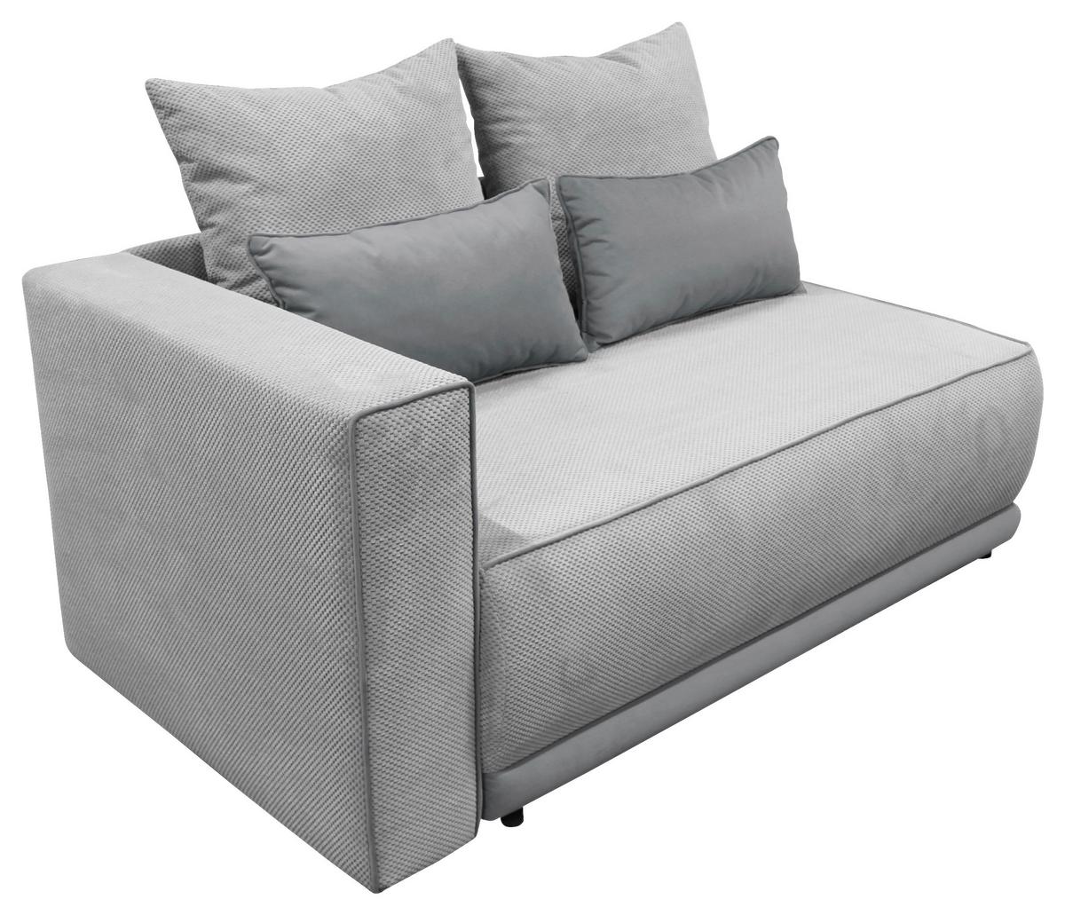 Récamiere Iga Li Grau B: 168 Cm - Schwarz/Grau, Design, Textil (168/73/99cm) - MID.YOU
