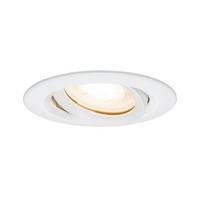 Einbauspot Ø 9,3 cm Weiß/Alufarben Kippbar - Zinkfarben/Alufarben, Design, Metall (9,3cm) - Paulmann