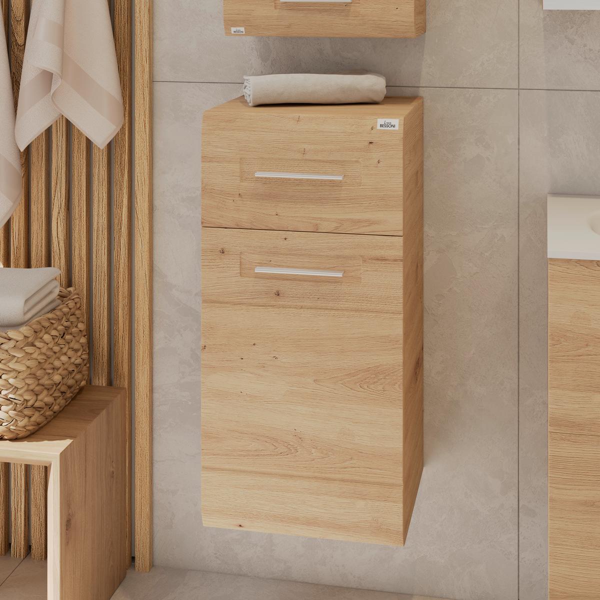 Unterschrank mit Soft-Close Avensis B: 35 cm, Eiche Dekor - Eichefarben, MODERN, Holzwerkstoff (35/72/33cm) - Luca Bessoni