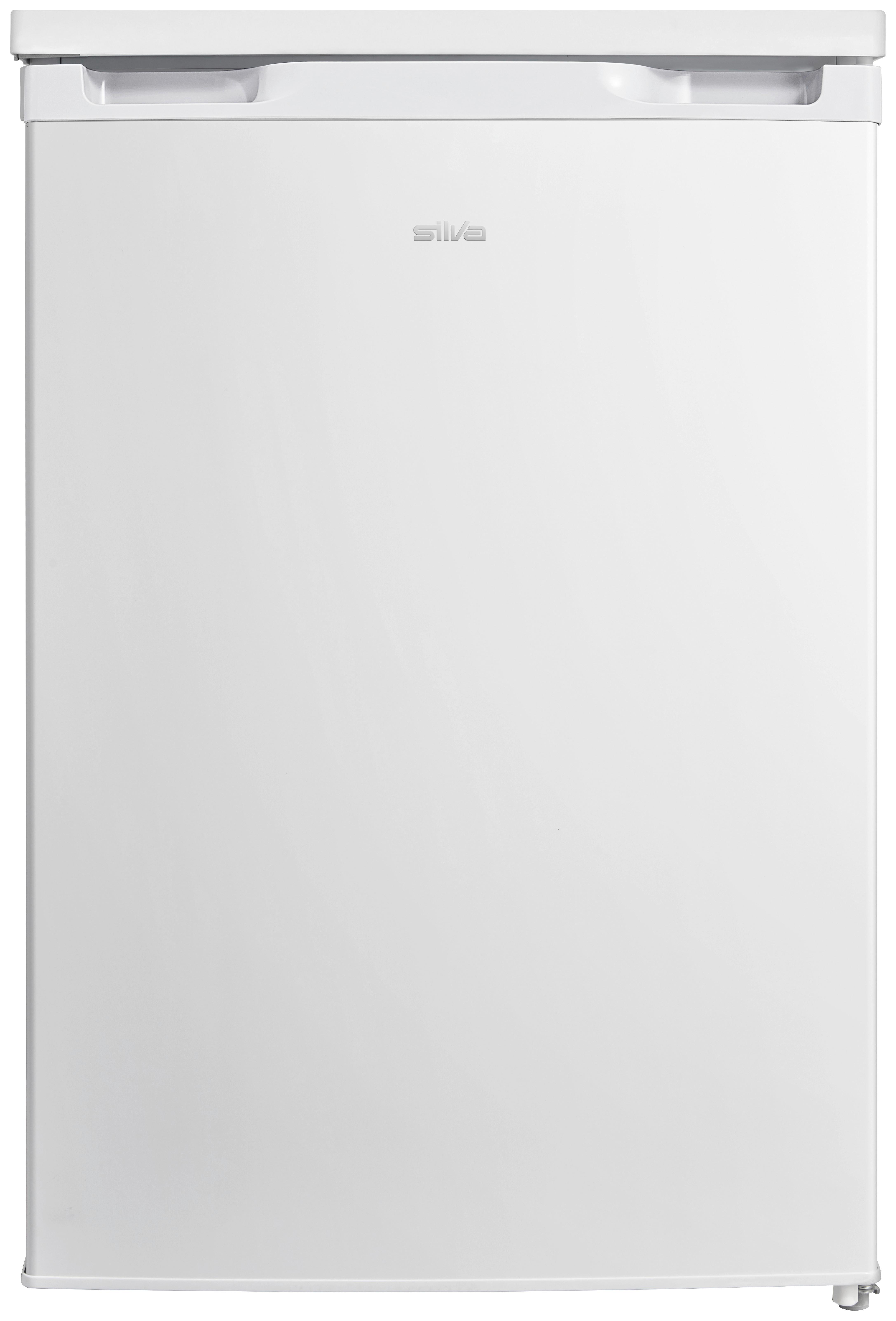 Kühlschrank Weiß 131 L Freistehend - Weiß, Basics, Glas/Kunststoff (55,3/84,5/57,4cm) - Silva Schneider