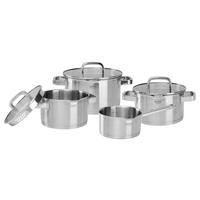 sada hrncov Silver Line, 7-dielna - číra/farba ušľachtilej ocele, Konventionell, kov/sklo - Gourmesto