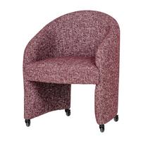 ARMLEHNSTUHL Cordo Bordeaux B: 64cm - Bordeaux, MODERN, Kunststoff/Textil (64/83/64cm) - Livetastic