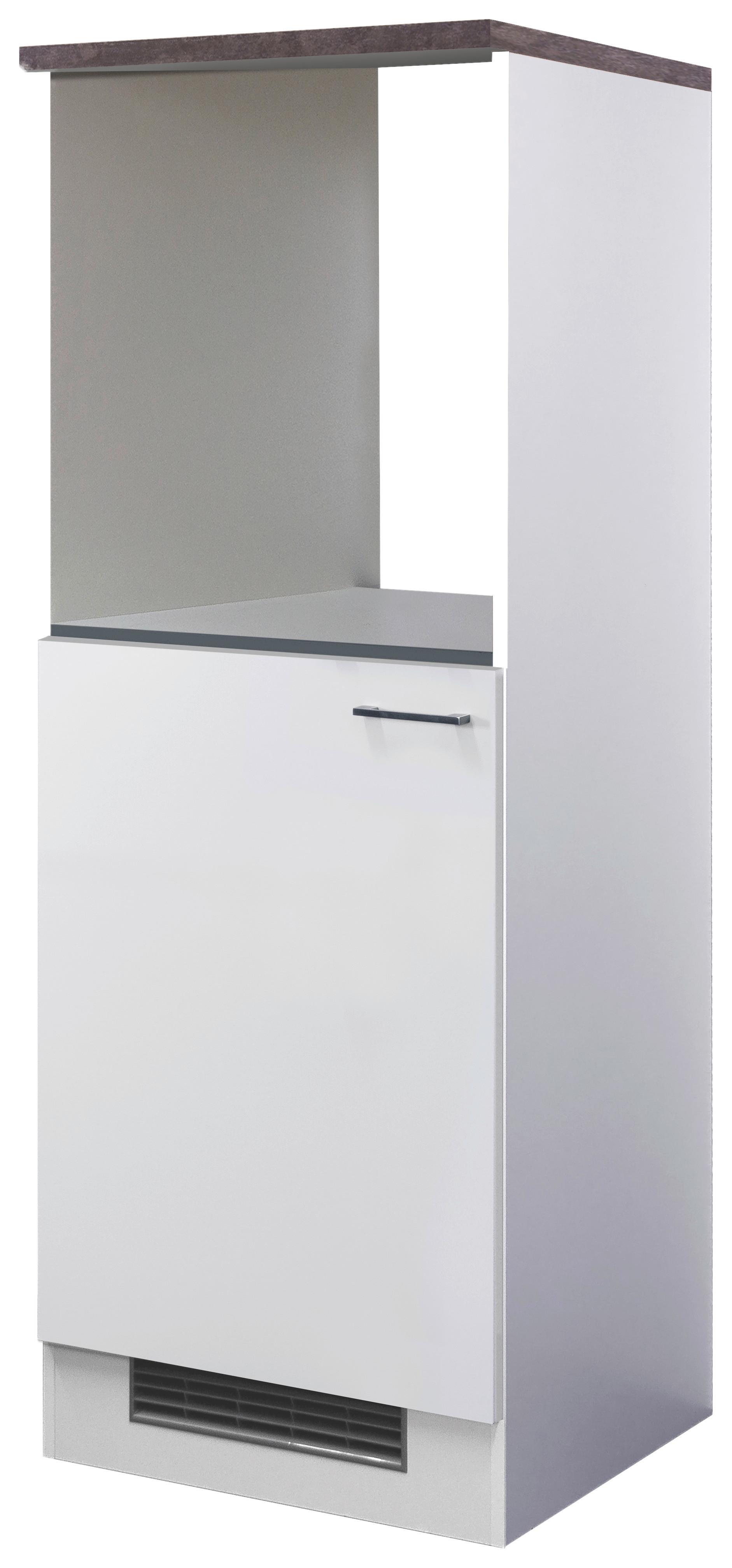 Geräteumbauschrank Lucca Weiß B: 60 Cm - Graubraun/Weiß, KONVENTIONELL, Holzwerkstoff (60/168,5/60cm) - FlexWell