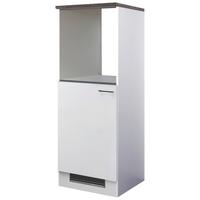 Geräteumbauschrank Lucca Weiß B: 60 cm - Graubraun/Weiß, KONVENTIONELL, Holzwerkstoff (60/168,5/60cm) - FlexWell