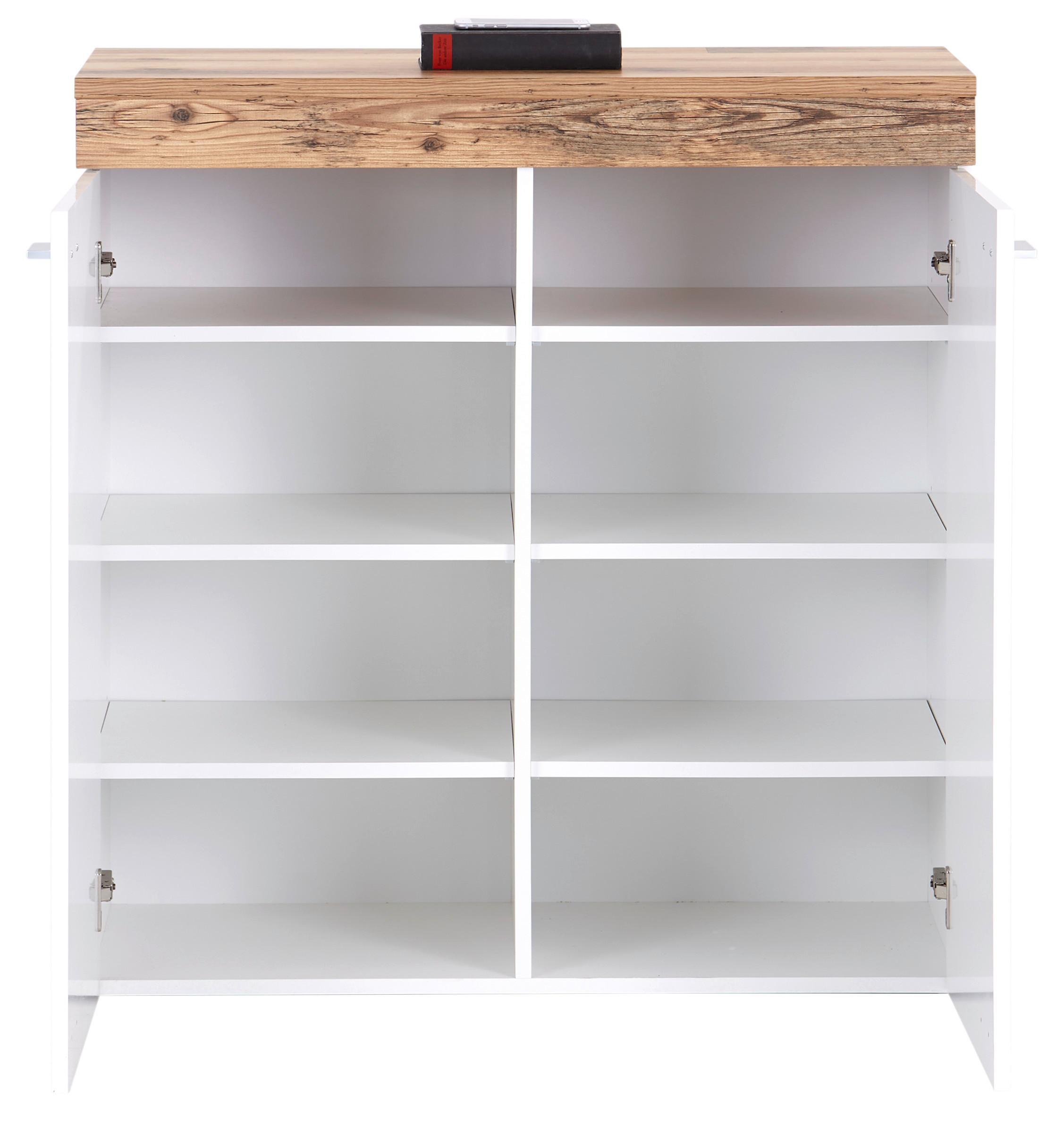 Front MDF Weiß • Alpin Lodge • 2 Türen • B/H/T: ca. 90,1/95,2/42,1cm