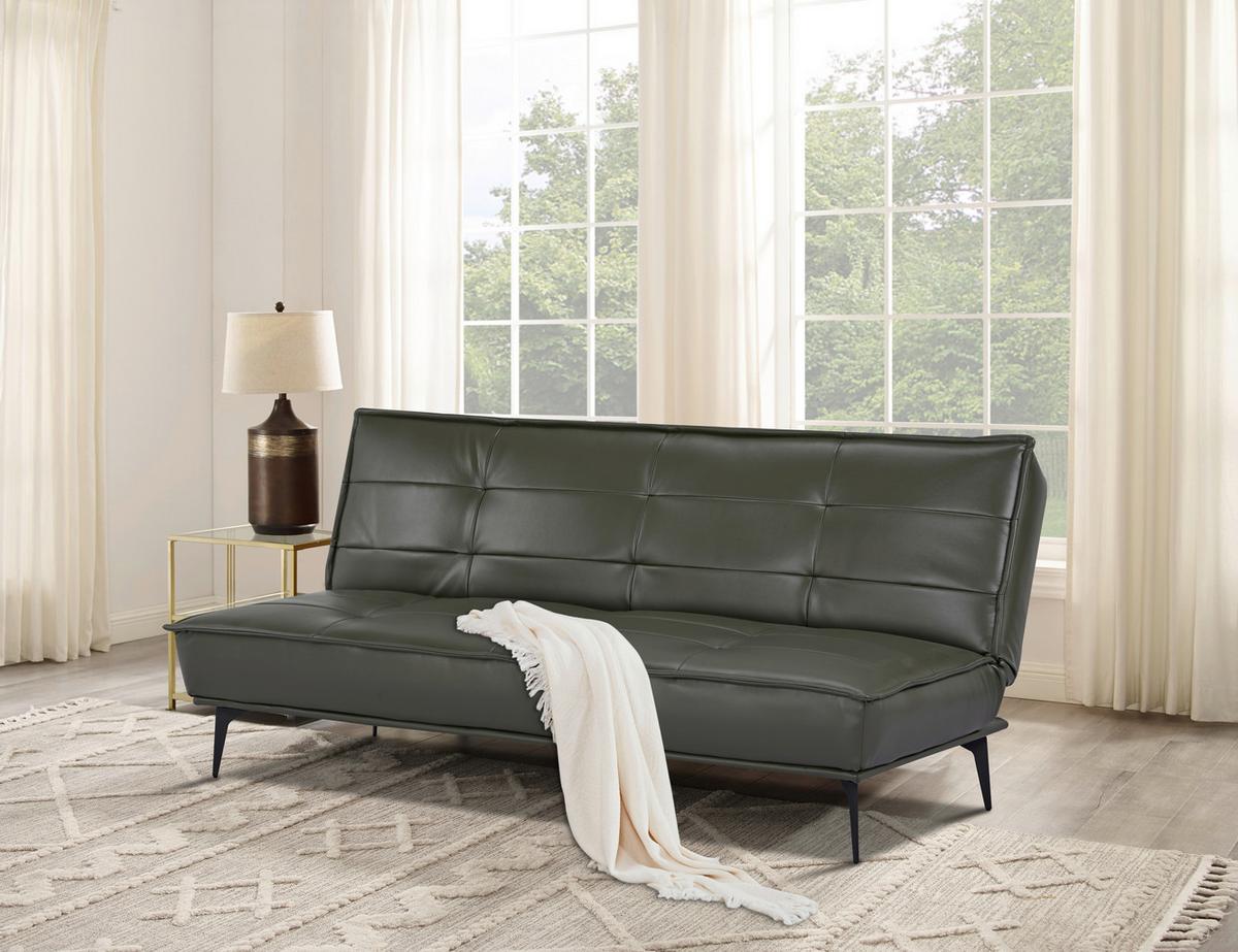 Schlafsofa Levio - Schwarz/Grau, MODERN, Holz/Textil (184/90/84cm) - P & B