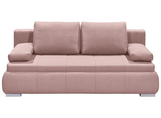 Schlafsofa Norman Lux.3Dl B: ca. 208 cm - Pink/Silberfarben, KONVENTIONELL, Holzwerkstoff/Textil (208/95/105cm) - Carryhome Schlafsofa Norman Lux.3Dl B: ca. 208 cm - Pink/Silberfarben, KONVENTIONELL, Holzwerkstoff/Textil (208/95/105cm) - Carryhome