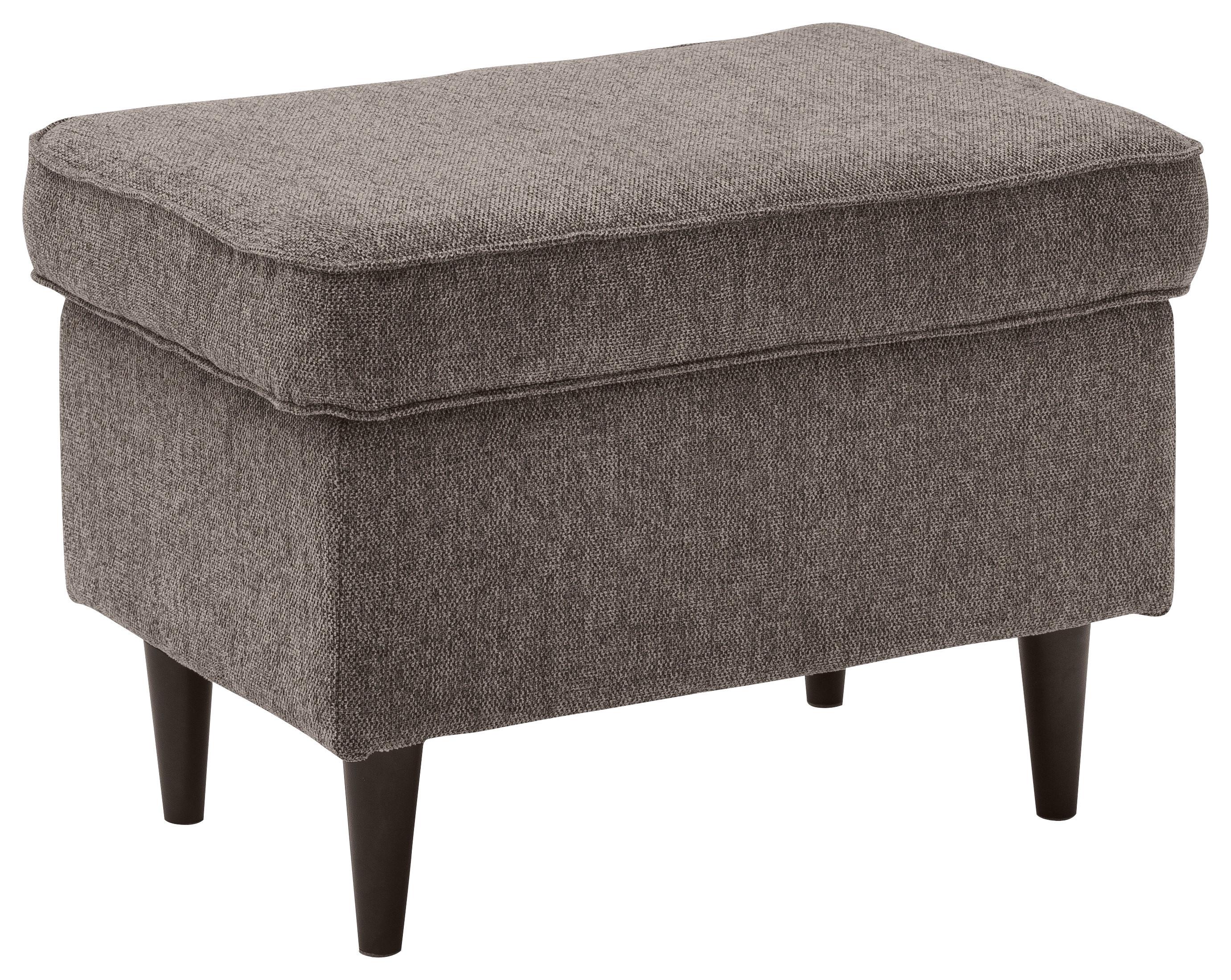 Hocker Oskar - Schwarz/Braun, Basics, Holzwerkstoff/Textil (63/43/42cm) - MID.YOU