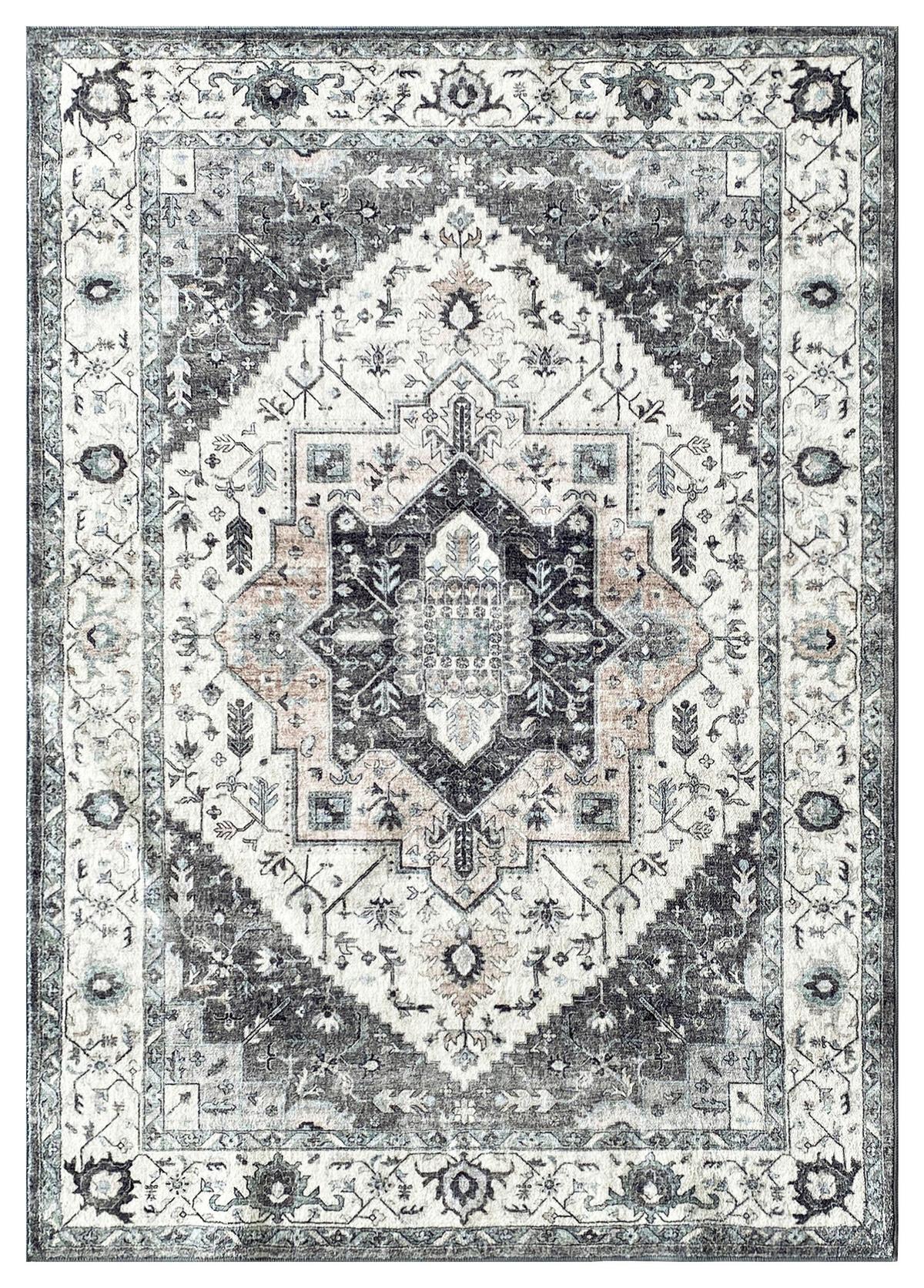Orientalischer Webteppich Multicolor Thea 120x170 cm - Blau/Multicolor, ROMANTIK / LANDHAUS, Textil (120/170cm) - James Wood