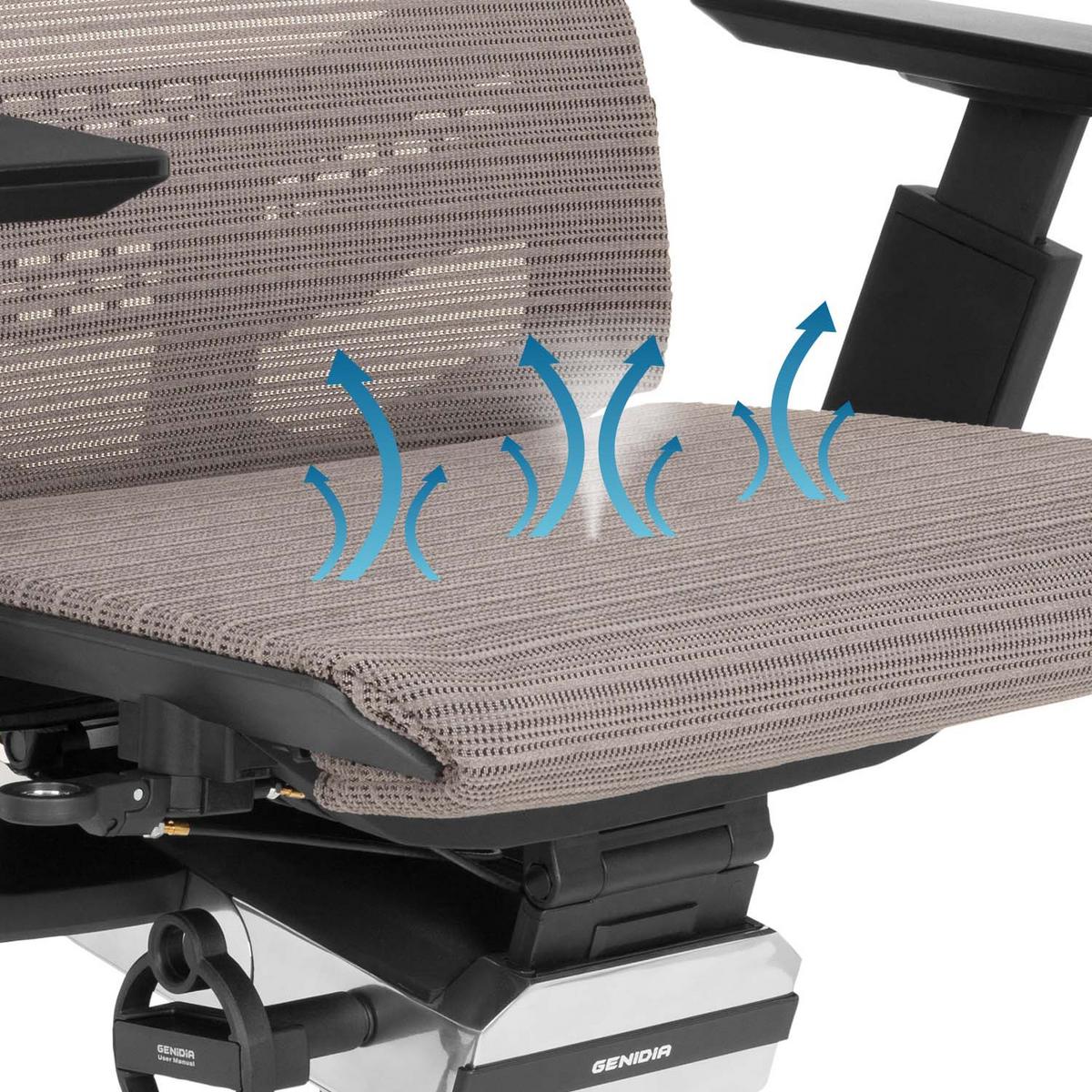 Drehstuhl Genidia Smart Black Grau - Schwarz/Grau, MODERN, Kunststoff/Textil (70/112/55cm) - MID.YOU