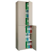 Aktenschrank Lona Grau B: 70 cm - Grau, Design, Holzwerkstoff (70/220/39cm) - MID.YOU