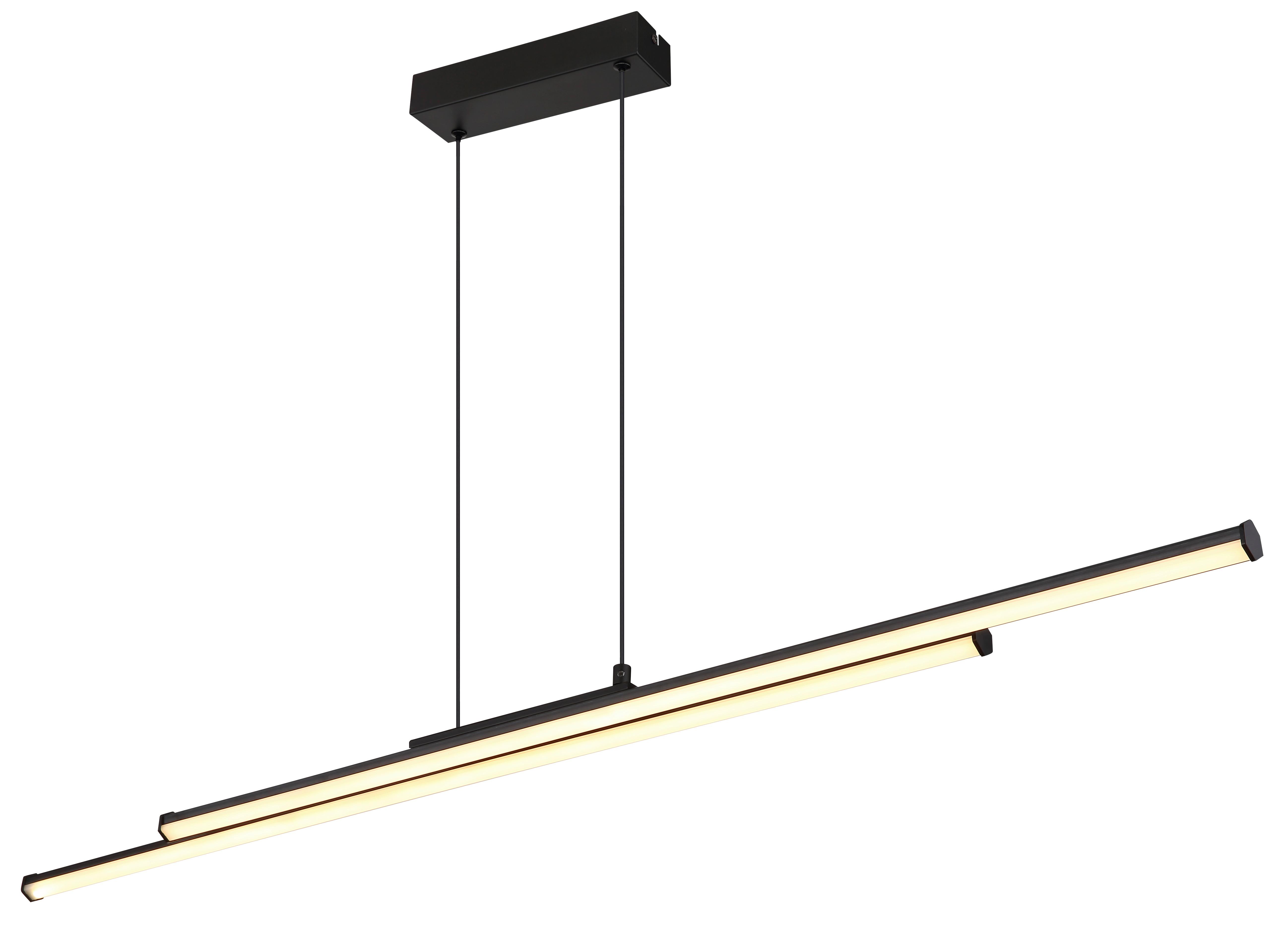 Led Függőlámpa 67342-24h Kirina - fekete/fehér, Design, műanyag/fém (110/6/120cm) - Globo