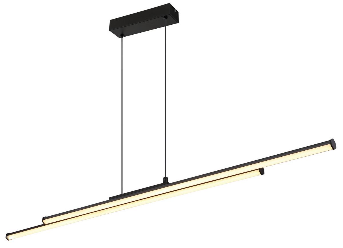 Led Függőlámpa 67342-24h Kirina - fekete/fehér, Design, műanyag/fém (110/6/120cm) - Globo