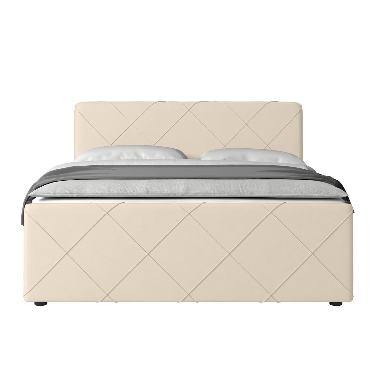 Boxspringbett mit Bettkasten Cordoba 180x200 Weiß - Schwarz/Weiß, MODERN, Holzwerkstoff/Kunststoff (180/200cm) - MID.YOU