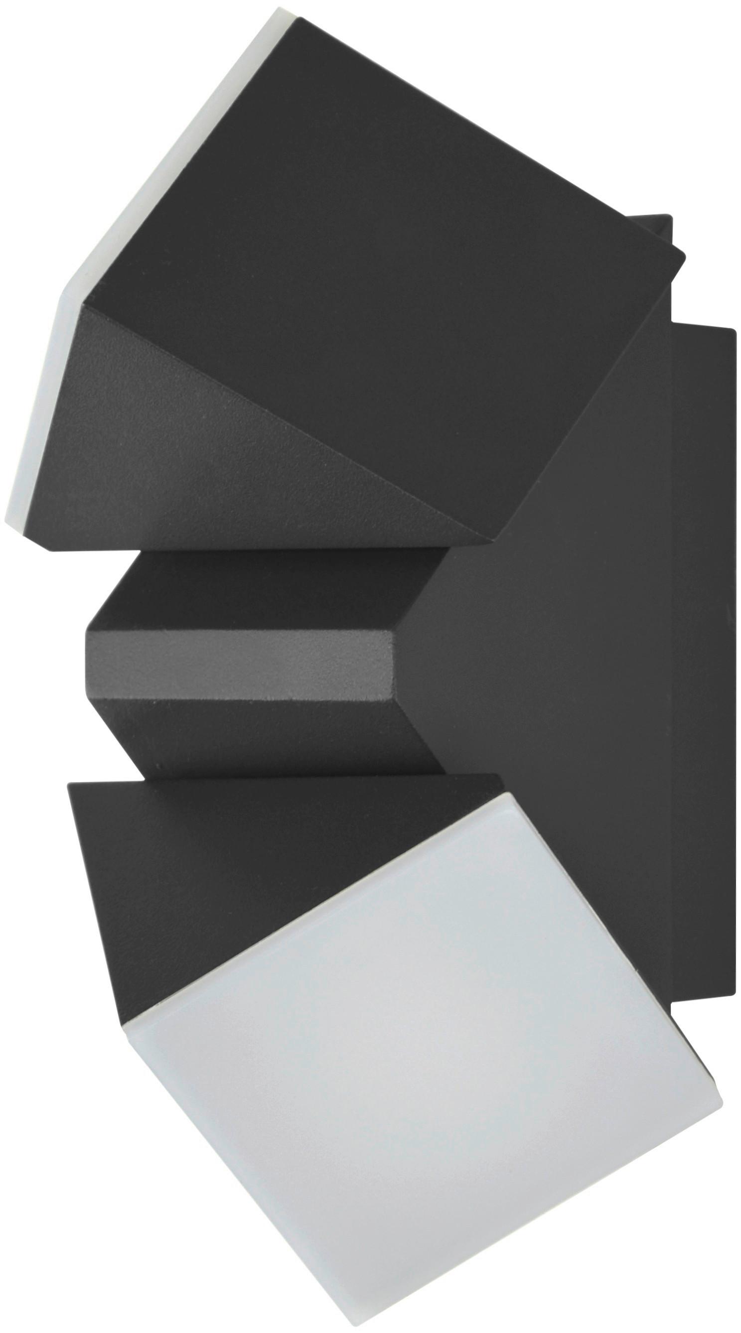Außenwandleuchte 2528000091696 Lyra - Anthrazit, Design, Kunststoff/Metall (6,2/15,6/8,3cm)