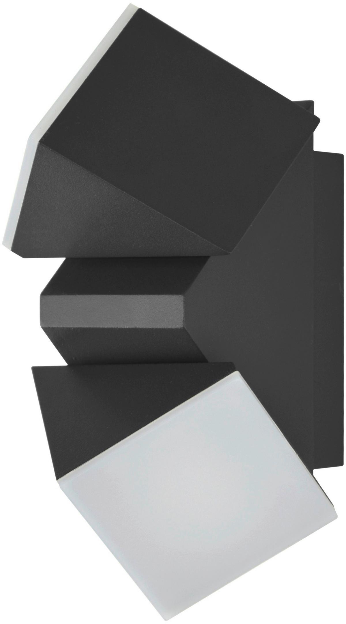 Außenwandleuchte 2528000091696 Lyra - Anthrazit, Design, Kunststoff/Metall (6,2/15,6/8,3cm)