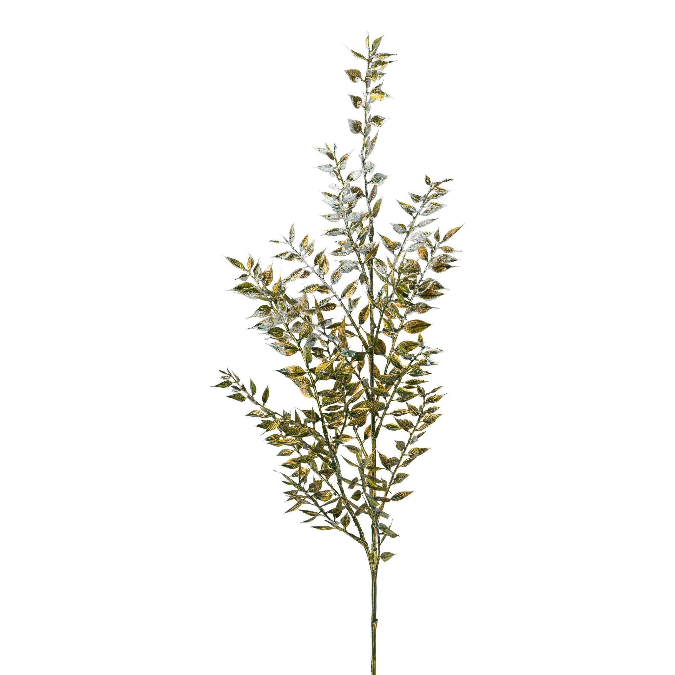 Ruscuszweig Raffael, Grün H: ca. 93 cm - Grün, Basics, Kunststoff (93cm)