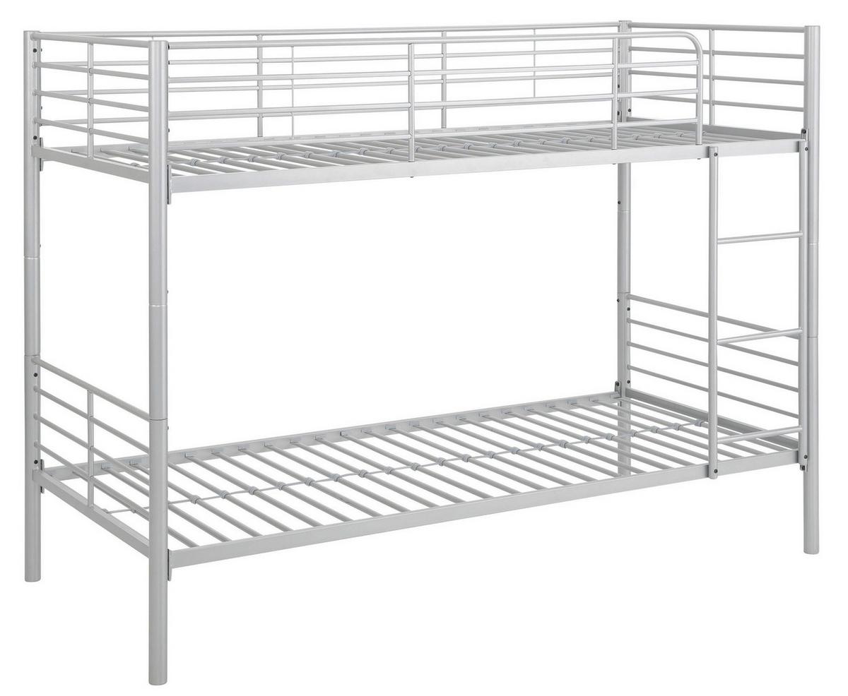 Etagenbett Rosie Silberfarben 90x200cm - Silberfarben, Design, Metall (90/200cm) - MID.YOU