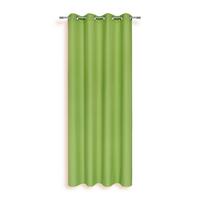 Vorhang Mit Ösen Isolde 140x245 cm Grün - Grün, KONVENTIONELL, Textil (140/245cm) - Ondega