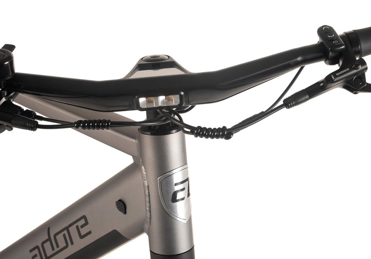 E-citybike 28 Zoll Stahlgrau - Silberfarben, MODERN, Metall (180/70/100cm)