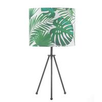 Tischleuchte Amazzonia Hellgrün L: 30 cm - Hellgrün, Basics, Kunststoff/Textil (30/30/57cm)