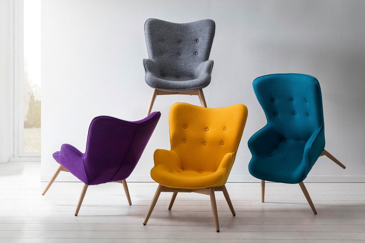 Sessel Grau B: 80 Cm - Eichefarben/Grau, MODERN, Textil (80/92/99cm) - Livetastic