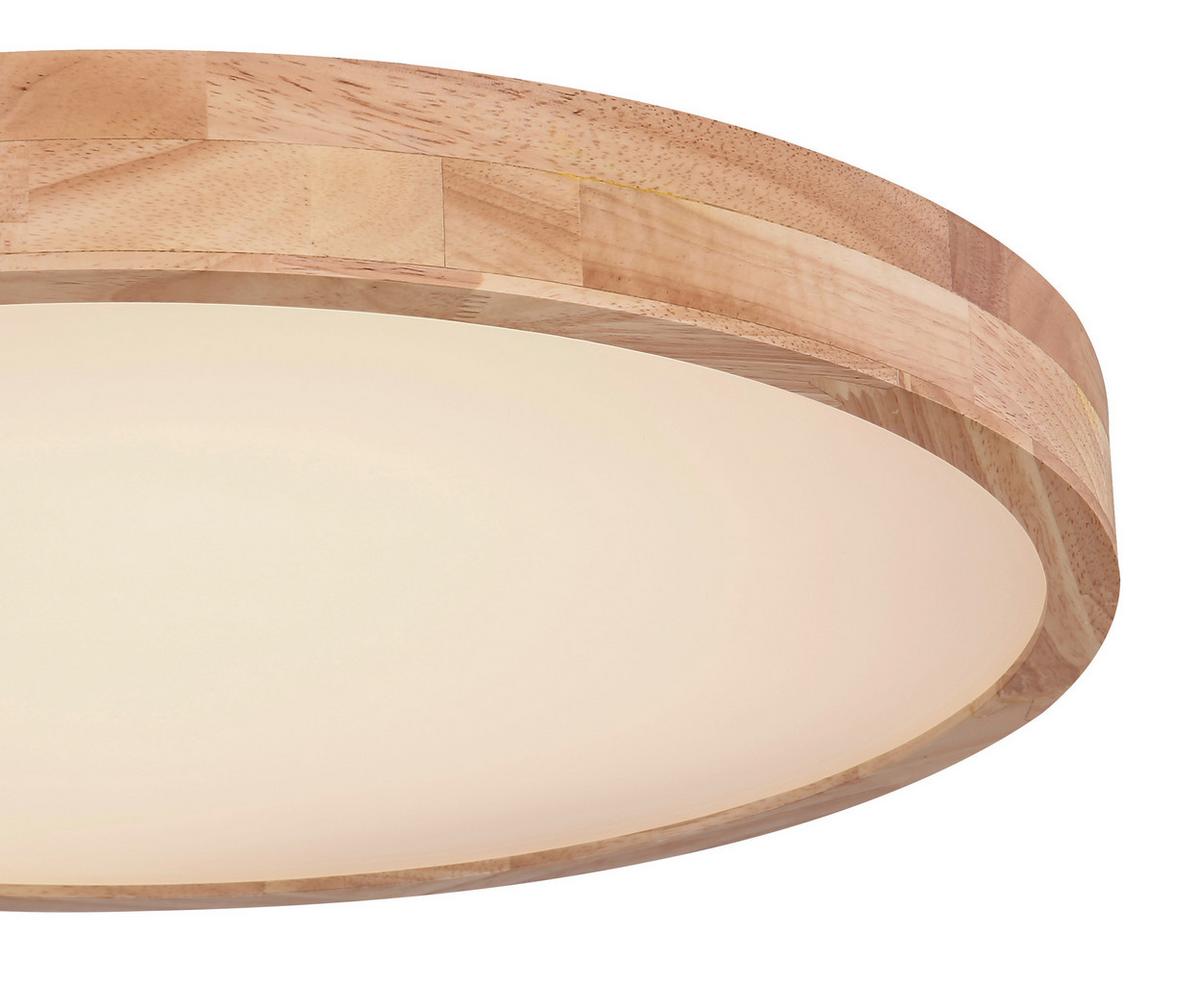 LED-Deckenleuchte Rainer Ø 60 cm mit Fernbedienung - Beige/Weiß, Basics, Kunststoff/Metall (60/10,5cm) - Globo