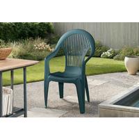 Gartensessel stapelbar Kunststoff - Grün, KONVENTIONELL, Kunststoff (57/93/54cm) - Gardenson