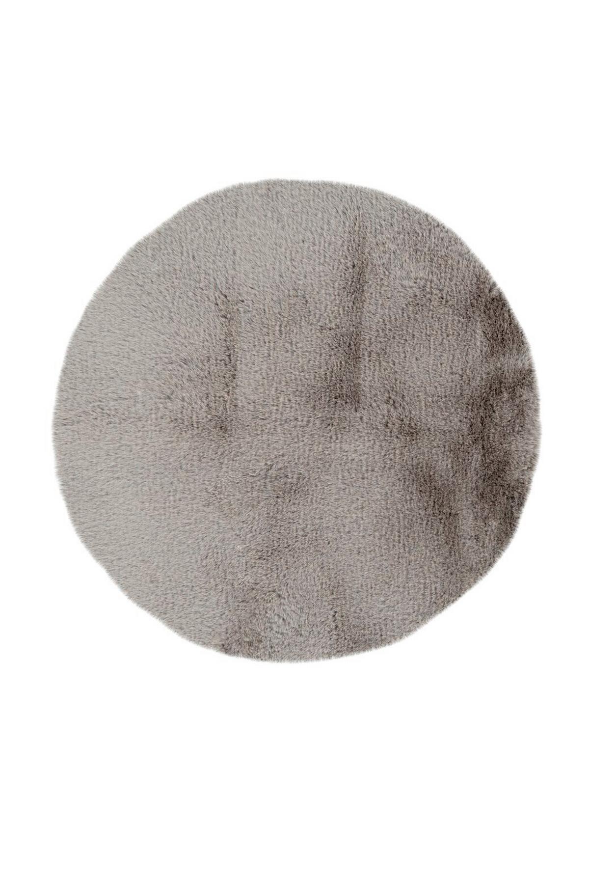 Hochflorteppich Rabbit Hellgrau, D: 100 cm - Hellgrau, KONVENTIONELL (100cm)
