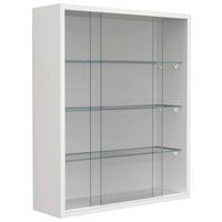 HÄNGEVITRINE Drivalo Weiß B: 50 cm - Transparent/Weiß, Design, Glas/Holzwerkstoff (50/60/15cm) - MID.YOU