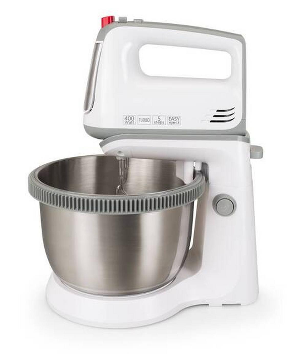 Handmixer Silva Homeline Hm-s 4000 Grau/weiß 400 W - Weiß/Grau, Basics, Kunststoff/Metall (29,5/34,5/21,5cm) - Silva Homeline
