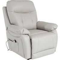 Relaxačné kreslo MARIO, sivá, kožený vzhľad - čierna/sivá, Konventionell, kov/textil (89/107-79/94-165cm) - James Wood