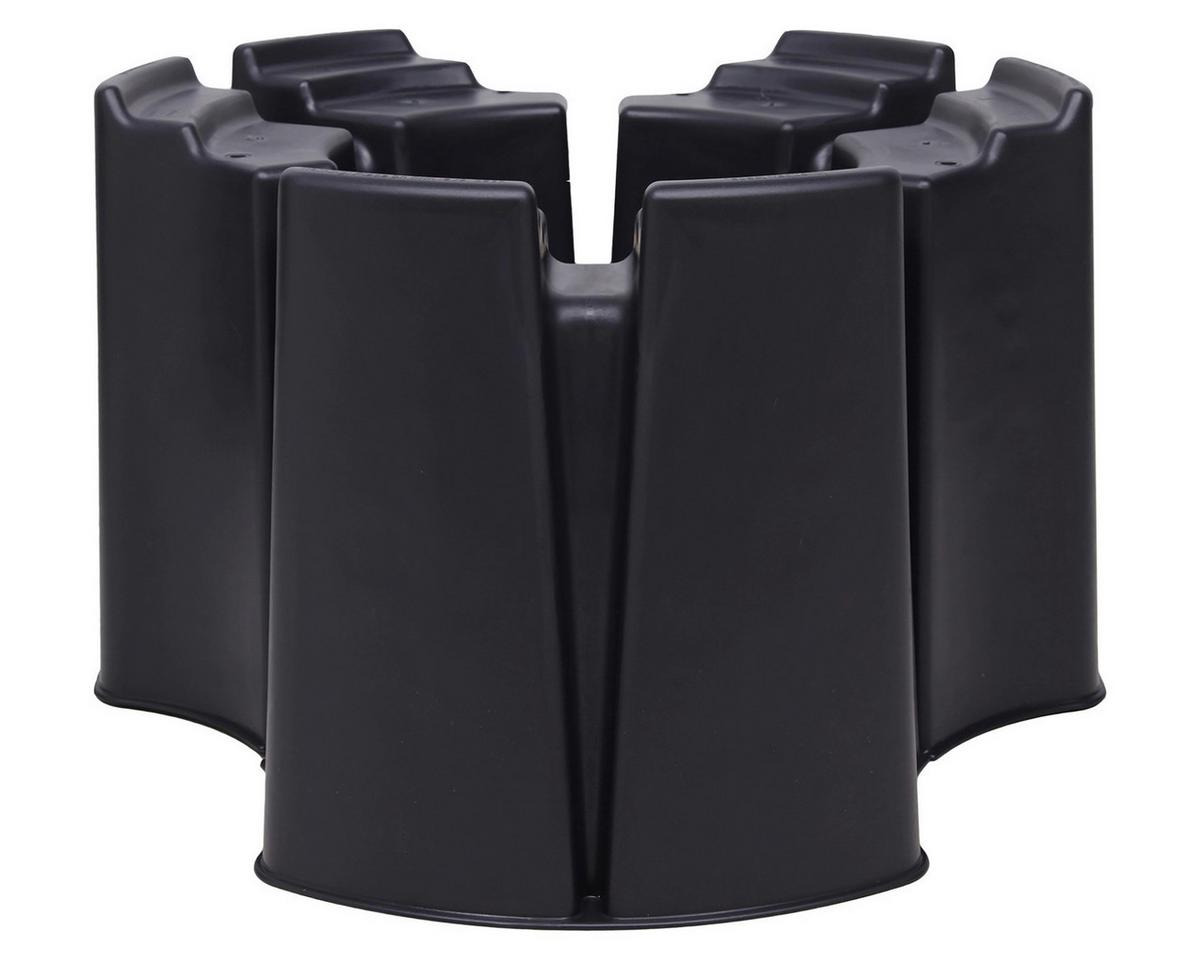 Regentonne Mit Ständer Schwarz 250 L - Schwarz, Basics, Kunststoff (121/52/54cm)