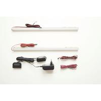 Regalbodenbeleuchtung 2er-set 6 W Led Dimmbar - Schwarz/Weiß, Design, Kunststoff/Metall (30/2/2cm) - Livetastic