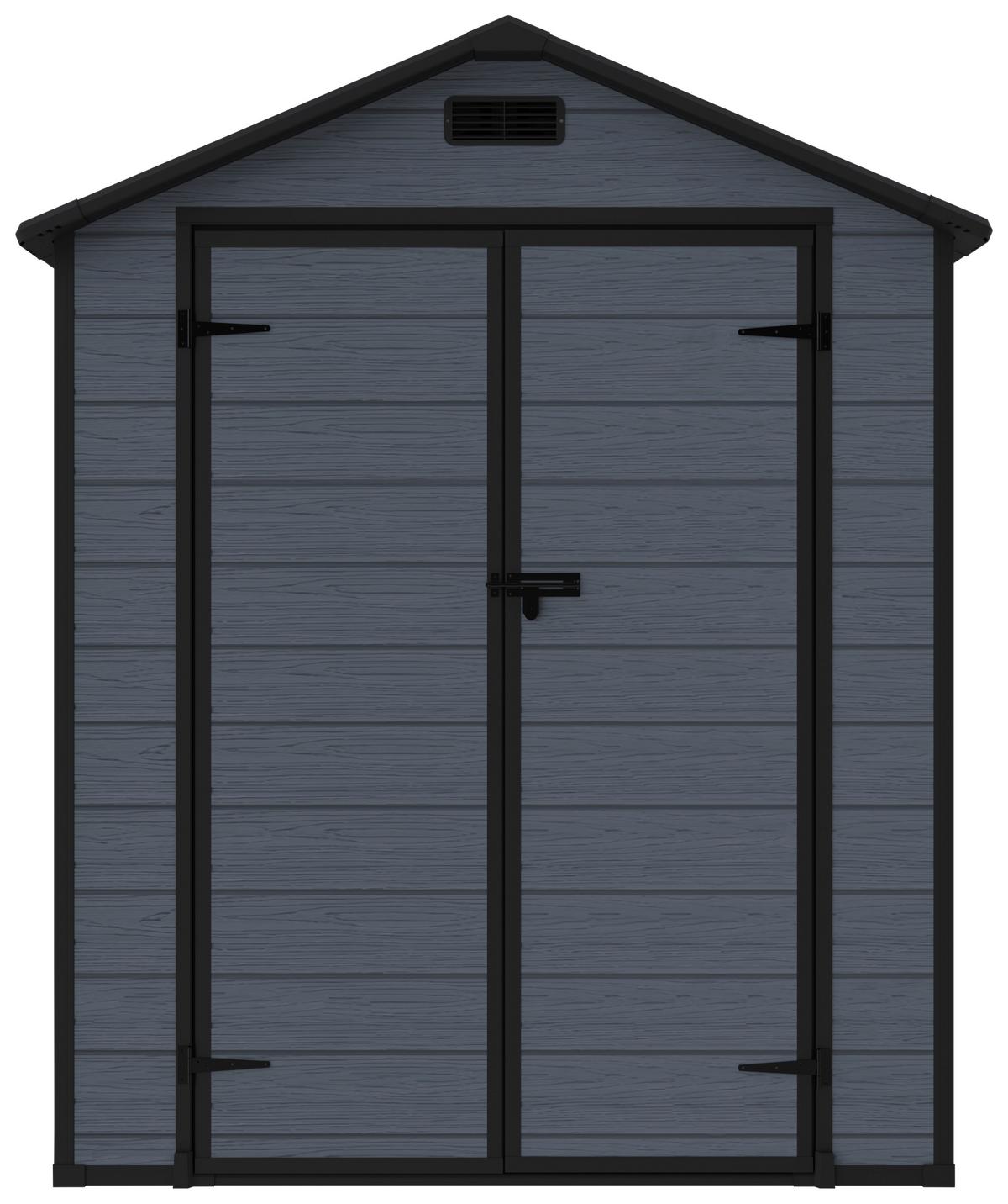 Gartenhaus Nantes - Grau, MODERN, Kunststoff/Metall (182/219/182cm) - Beldano