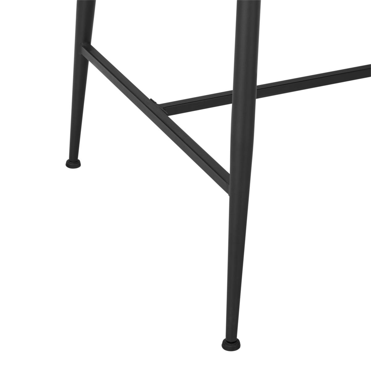 Barový stůl Stuard 1, š: 115 cm - černá/přírodní barvy, Moderní, kov/kompozitní dřevo (115/108/60cm) - Mömax