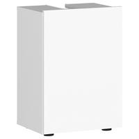 Waschbeckenunterschrank Ina Alpinweiss, B: 35 cm - Schwarz, KONVENTIONELL, Holzwerkstoff (35/56/34cm)