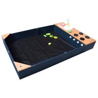 Sandkasten A031.015.05 - Anthrazit/Braun, KONVENTIONELL, Holz (115/21,8/180cm) - Ambia Garden